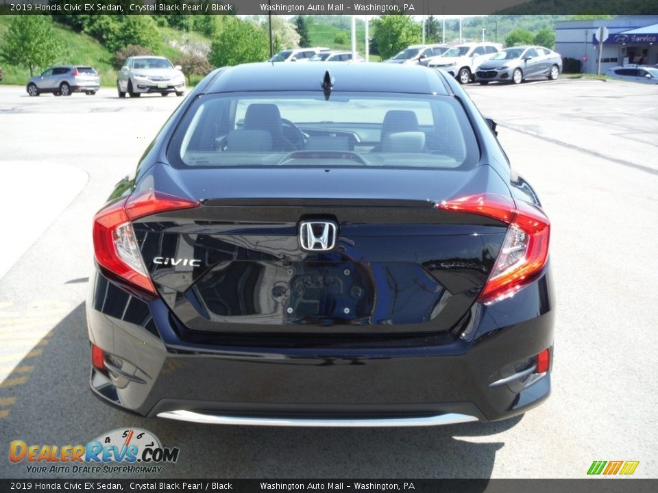 2019 Honda Civic EX Sedan Crystal Black Pearl / Black Photo #9