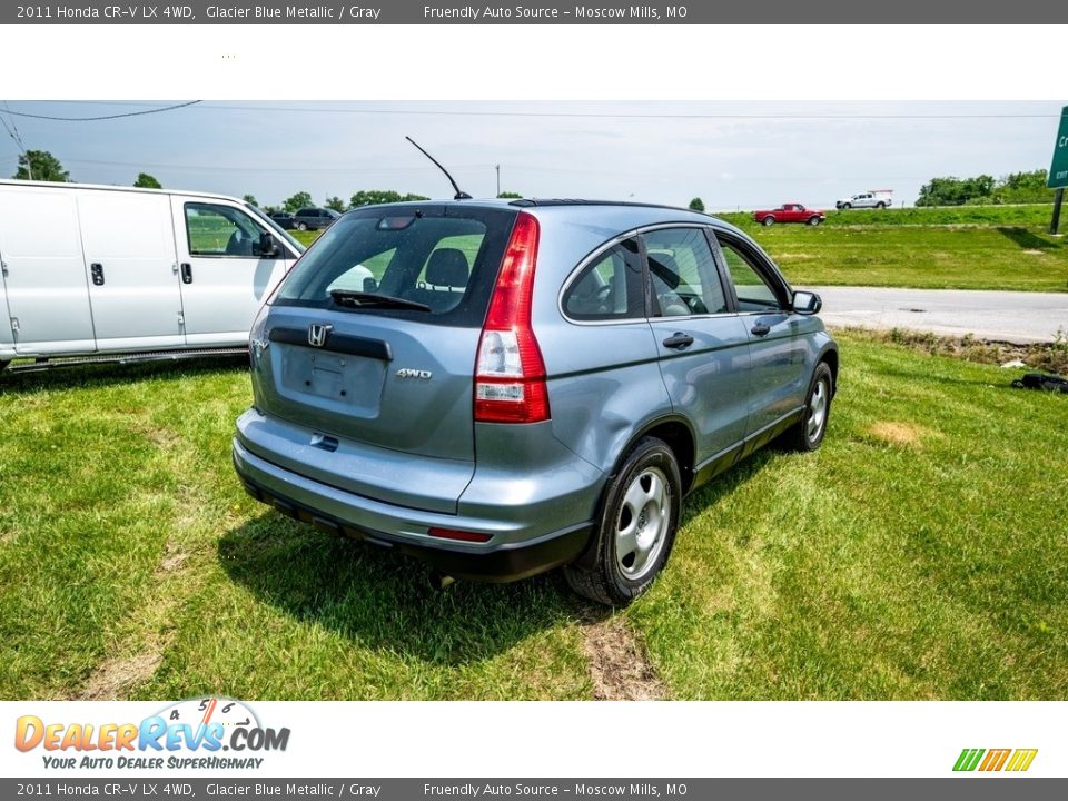 2011 Honda CR-V LX 4WD Glacier Blue Metallic / Gray Photo #4