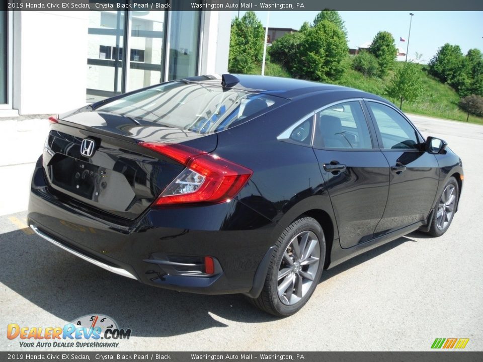 2019 Honda Civic EX Sedan Crystal Black Pearl / Black Photo #10