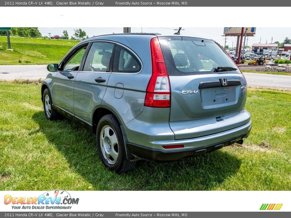 2011 Honda CR-V LX 4WD Glacier Blue Metallic / Gray Photo #6