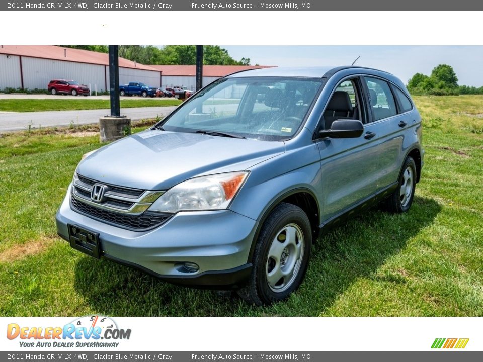 2011 Honda CR-V LX 4WD Glacier Blue Metallic / Gray Photo #8