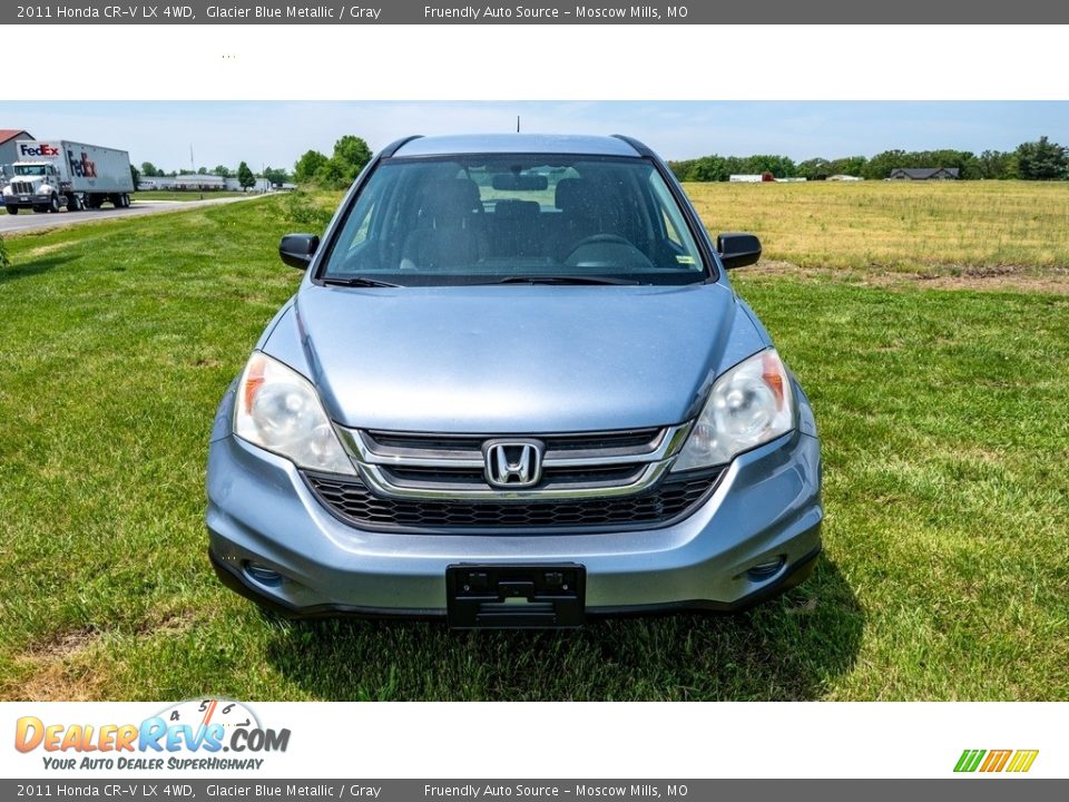 2011 Honda CR-V LX 4WD Glacier Blue Metallic / Gray Photo #9