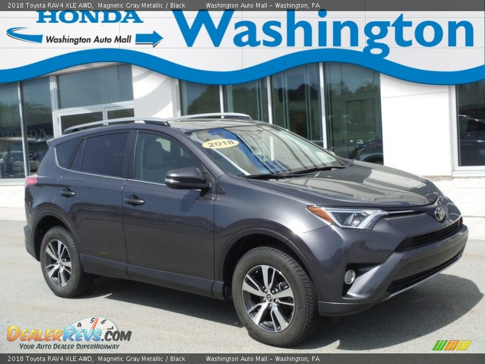 2018 Toyota RAV4 XLE AWD Magnetic Gray Metallic / Black Photo #1