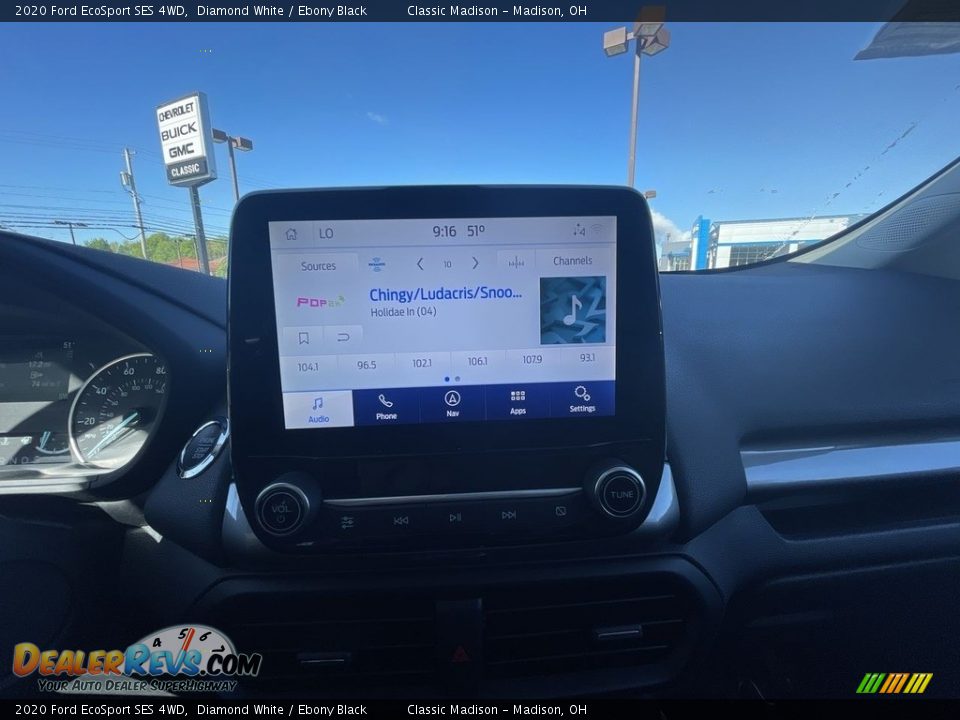 2020 Ford EcoSport SES 4WD Diamond White / Ebony Black Photo #11