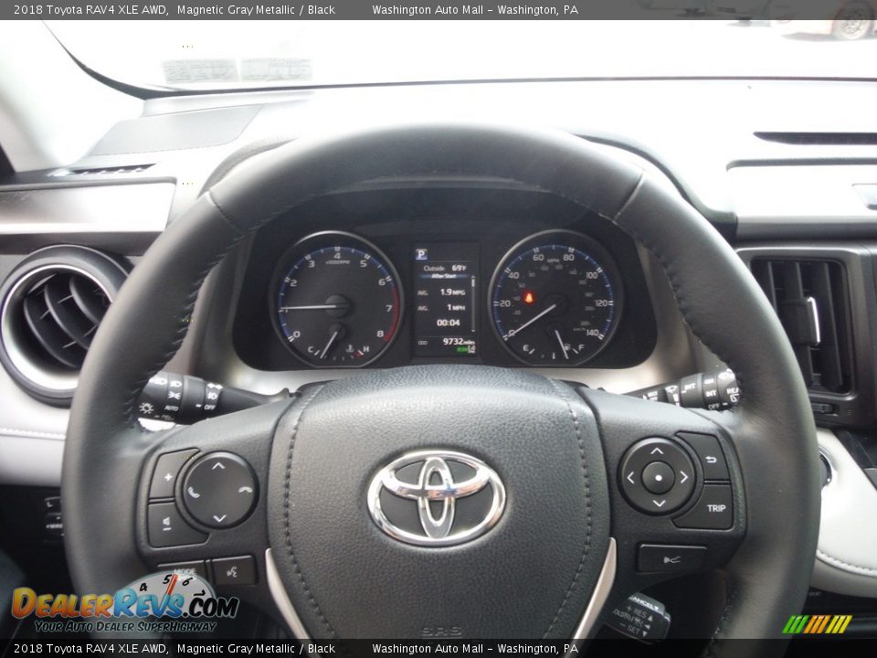 2018 Toyota RAV4 XLE AWD Magnetic Gray Metallic / Black Photo #24