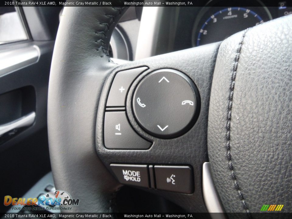2018 Toyota RAV4 XLE AWD Magnetic Gray Metallic / Black Photo #25