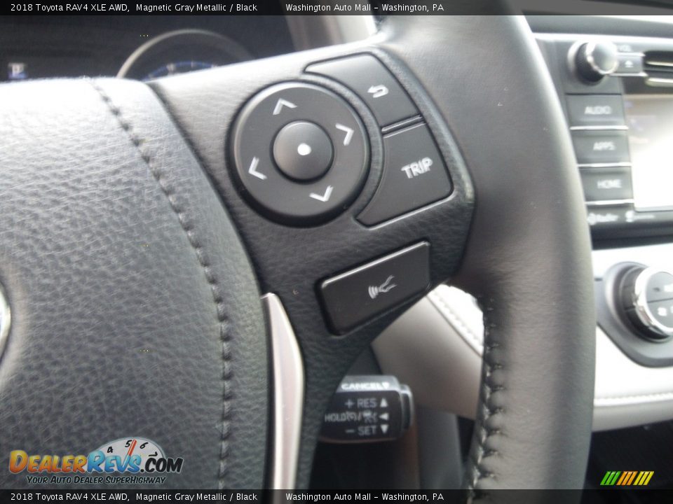 2018 Toyota RAV4 XLE AWD Magnetic Gray Metallic / Black Photo #26