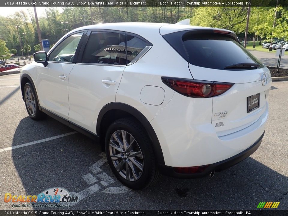 2019 Mazda CX-5 Grand Touring AWD Snowflake White Pearl Mica / Parchment Photo #5