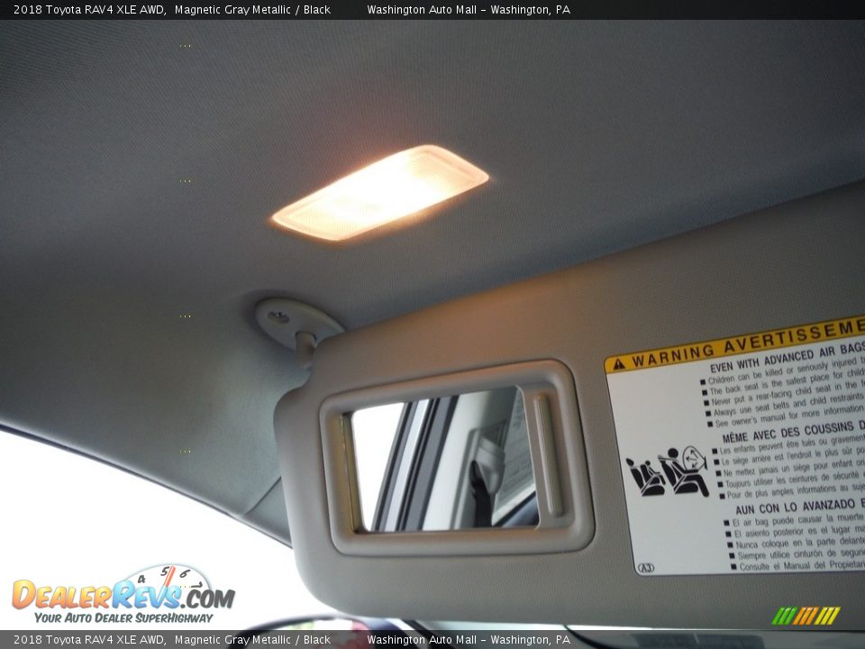 2018 Toyota RAV4 XLE AWD Magnetic Gray Metallic / Black Photo #28