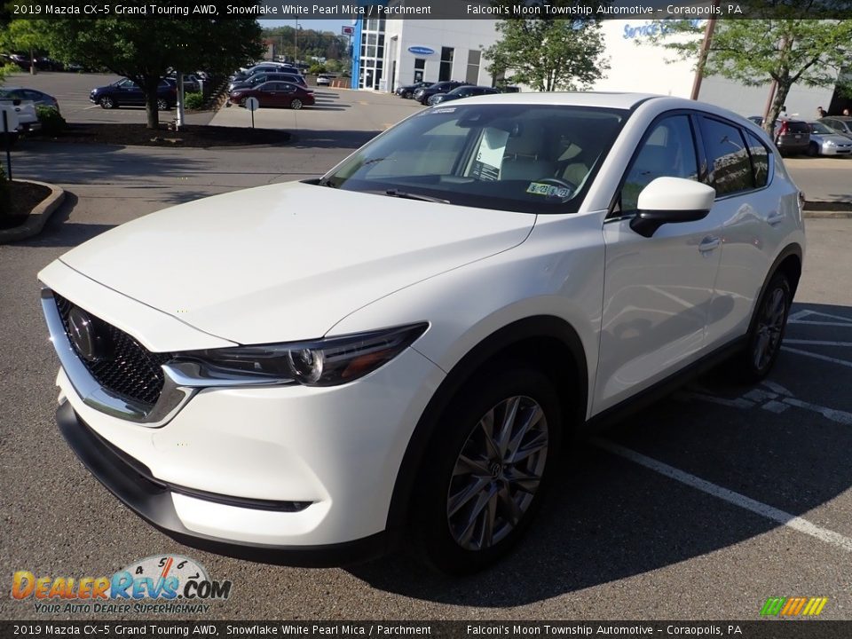 2019 Mazda CX-5 Grand Touring AWD Snowflake White Pearl Mica / Parchment Photo #7