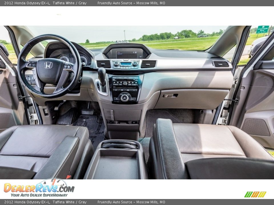 2012 Honda Odyssey EX-L Taffeta White / Gray Photo #26