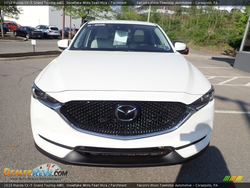 2019 Mazda CX-5 Grand Touring AWD Snowflake White Pearl Mica / Parchment Photo #8
