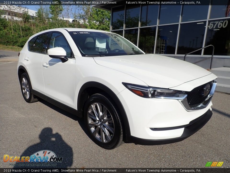 2019 Mazda CX-5 Grand Touring AWD Snowflake White Pearl Mica / Parchment Photo #9