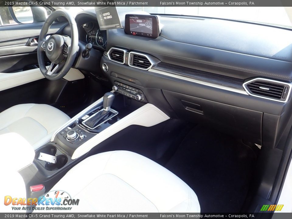 2019 Mazda CX-5 Grand Touring AWD Snowflake White Pearl Mica / Parchment Photo #12