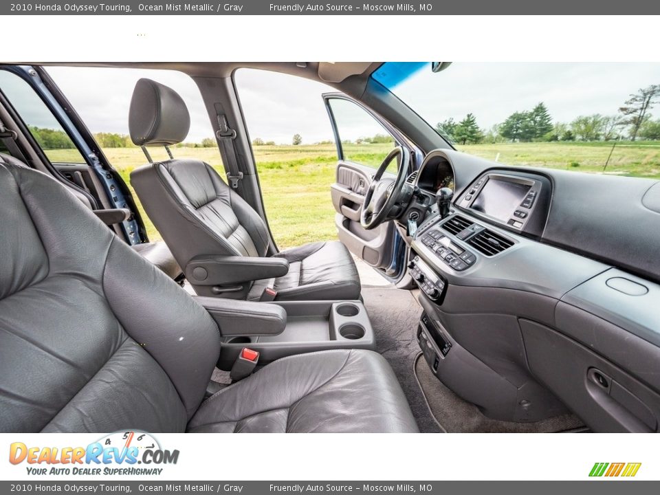 2010 Honda Odyssey Touring Ocean Mist Metallic / Gray Photo #5