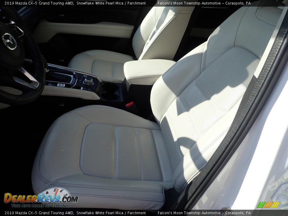 2019 Mazda CX-5 Grand Touring AWD Snowflake White Pearl Mica / Parchment Photo #17