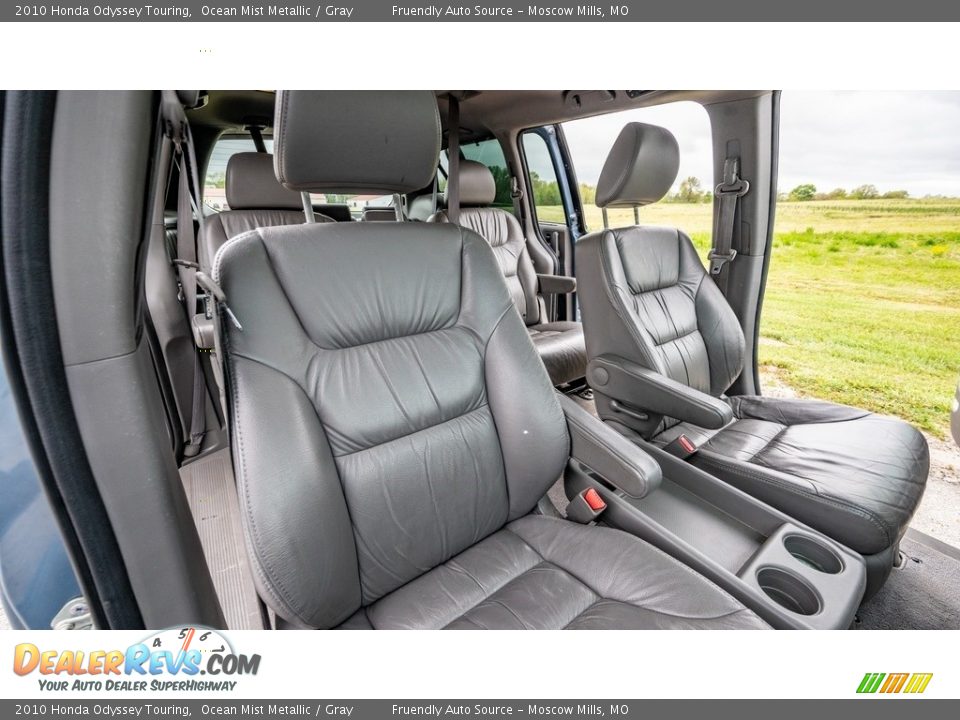 2010 Honda Odyssey Touring Ocean Mist Metallic / Gray Photo #6