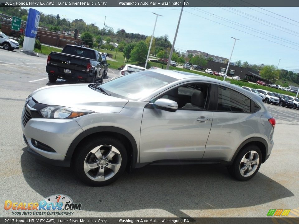 2017 Honda HR-V EX AWD Lunar Silver Metallic / Gray Photo #7