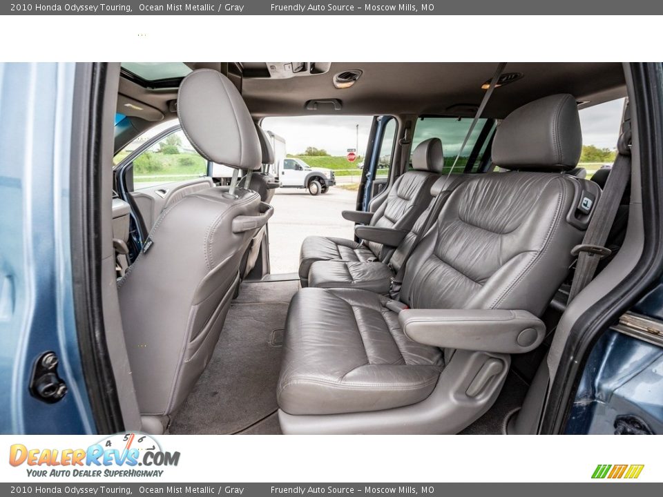 2010 Honda Odyssey Touring Ocean Mist Metallic / Gray Photo #12