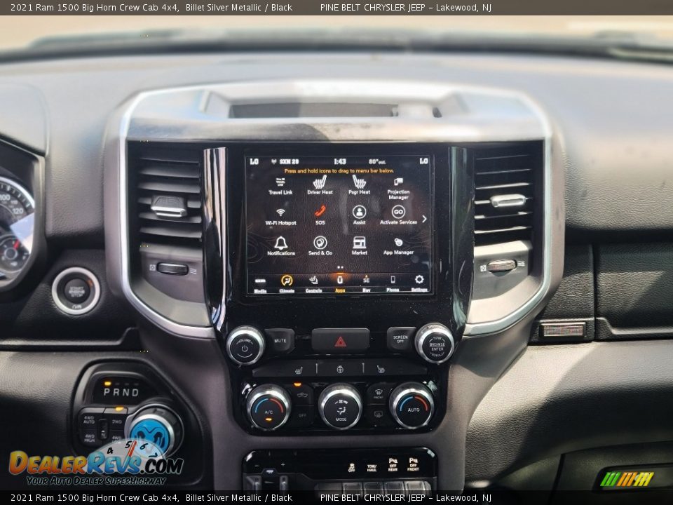 2021 Ram 1500 Big Horn Crew Cab 4x4 Billet Silver Metallic / Black Photo #4