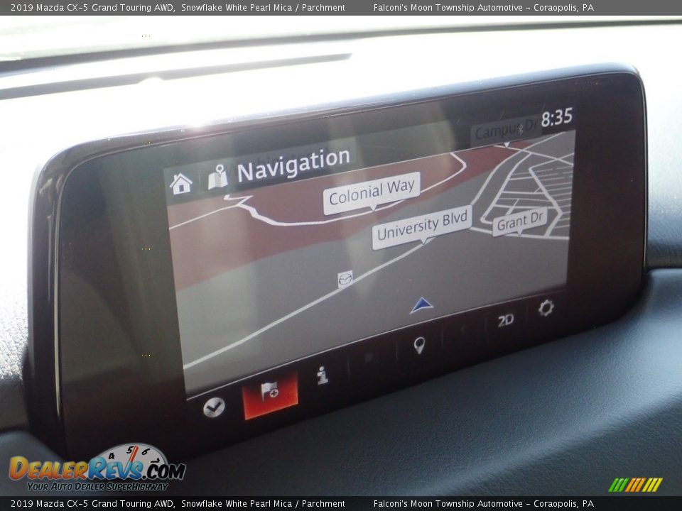 2019 Mazda CX-5 Grand Touring AWD Snowflake White Pearl Mica / Parchment Photo #25