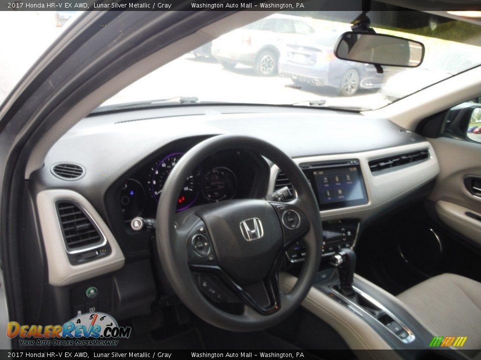 2017 Honda HR-V EX AWD Lunar Silver Metallic / Gray Photo #12