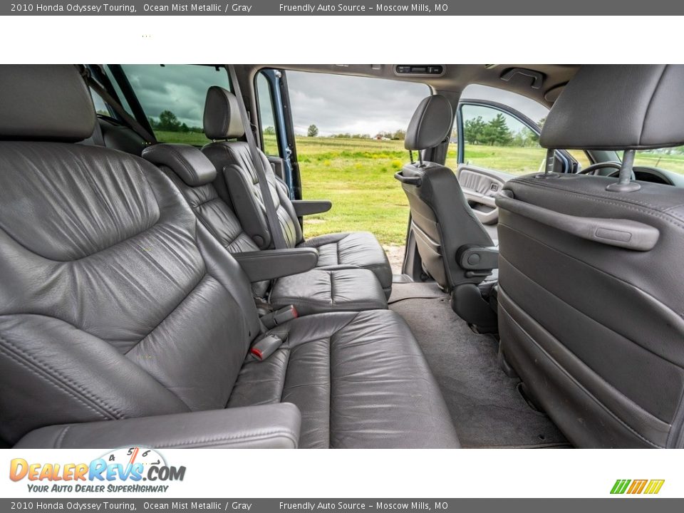 2010 Honda Odyssey Touring Ocean Mist Metallic / Gray Photo #14