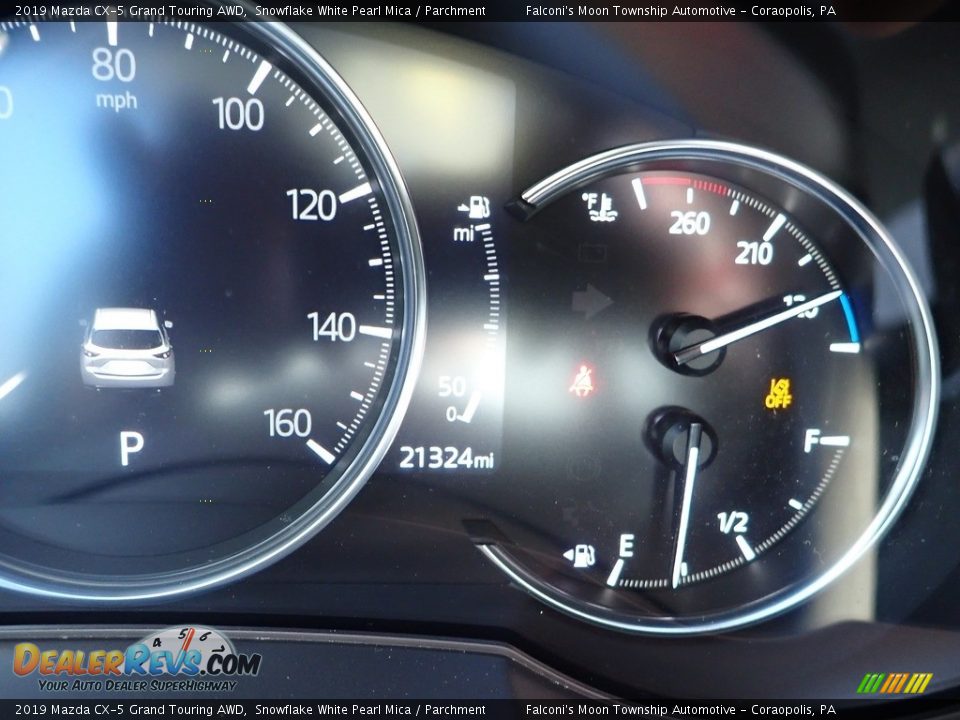2019 Mazda CX-5 Grand Touring AWD Snowflake White Pearl Mica / Parchment Photo #28