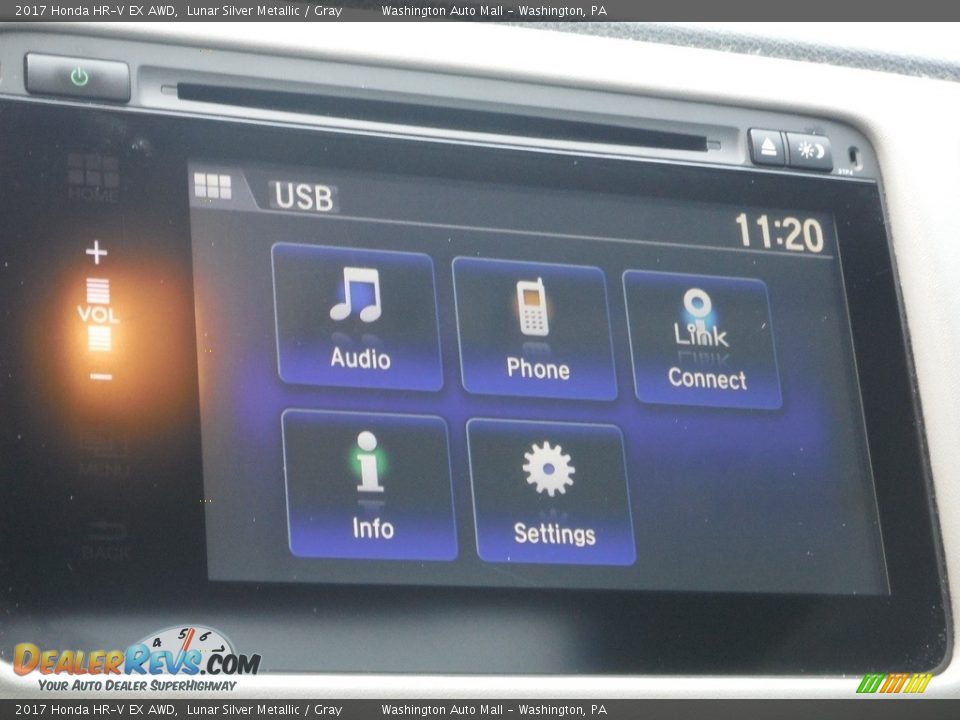 2017 Honda HR-V EX AWD Lunar Silver Metallic / Gray Photo #17