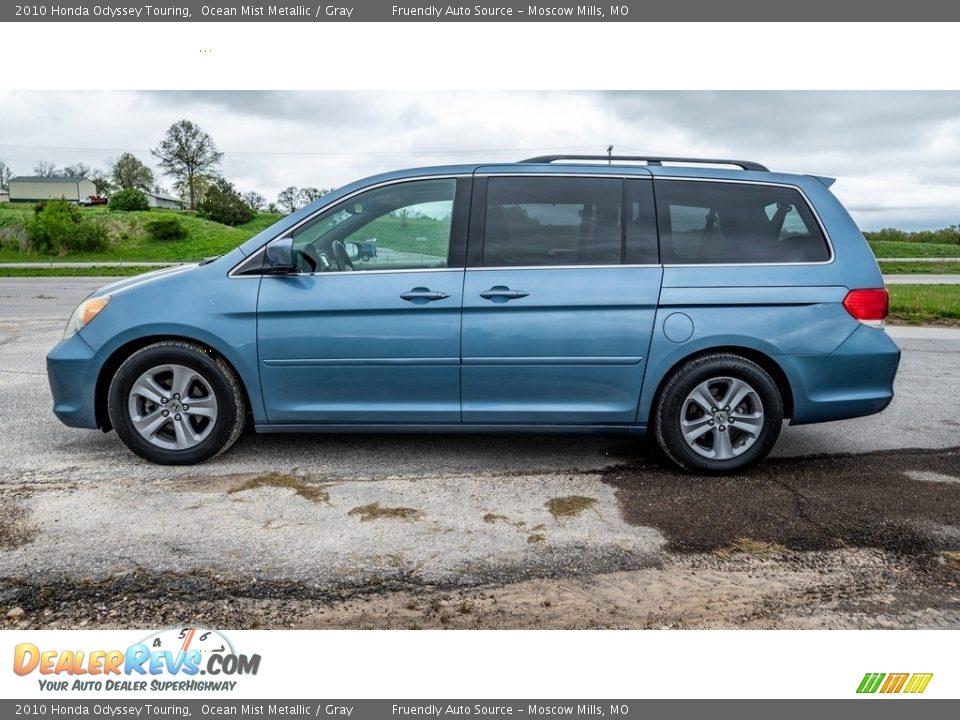 2010 Honda Odyssey Touring Ocean Mist Metallic / Gray Photo #20