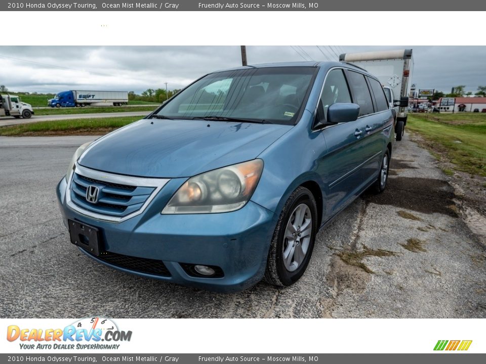 2010 Honda Odyssey Touring Ocean Mist Metallic / Gray Photo #21