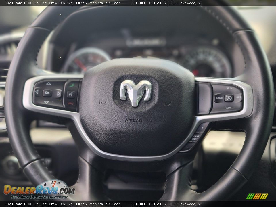 2021 Ram 1500 Big Horn Crew Cab 4x4 Steering Wheel Photo #13