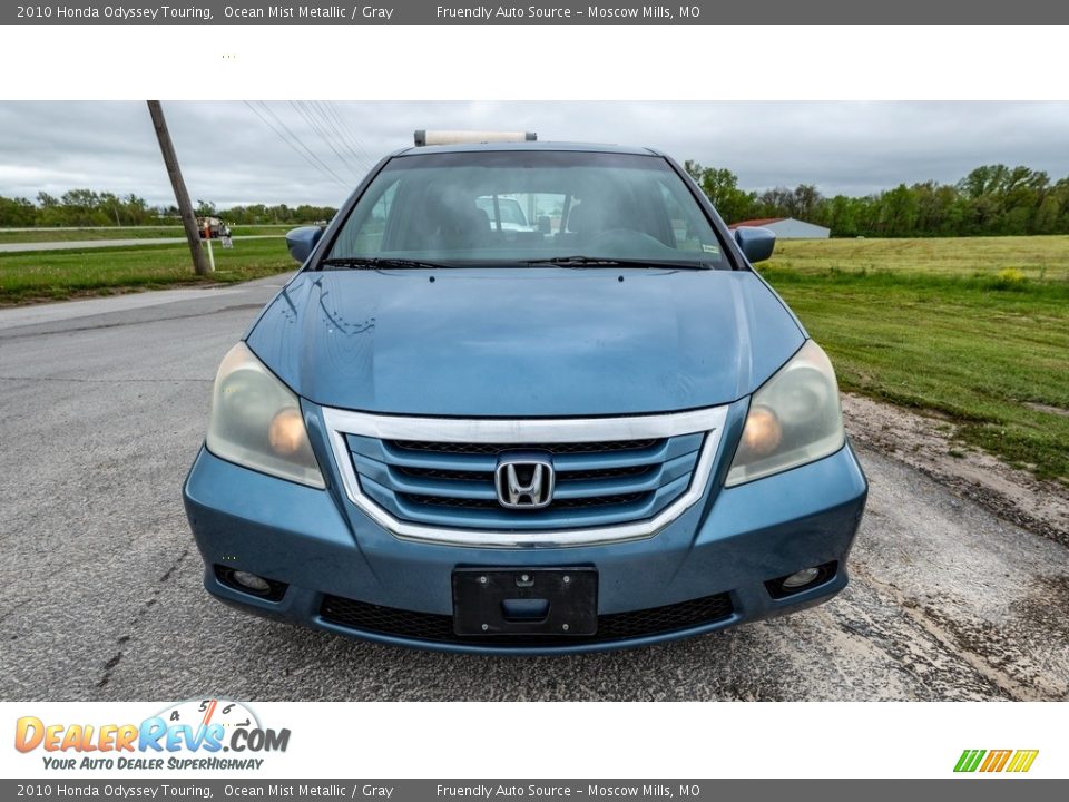 2010 Honda Odyssey Touring Ocean Mist Metallic / Gray Photo #22