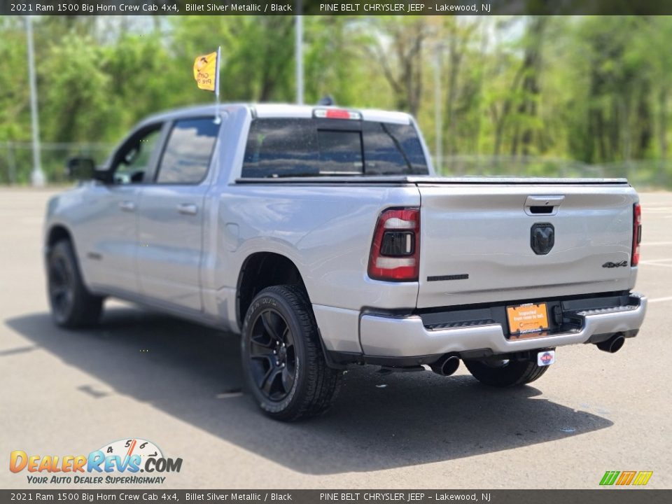 2021 Ram 1500 Big Horn Crew Cab 4x4 Billet Silver Metallic / Black Photo #18