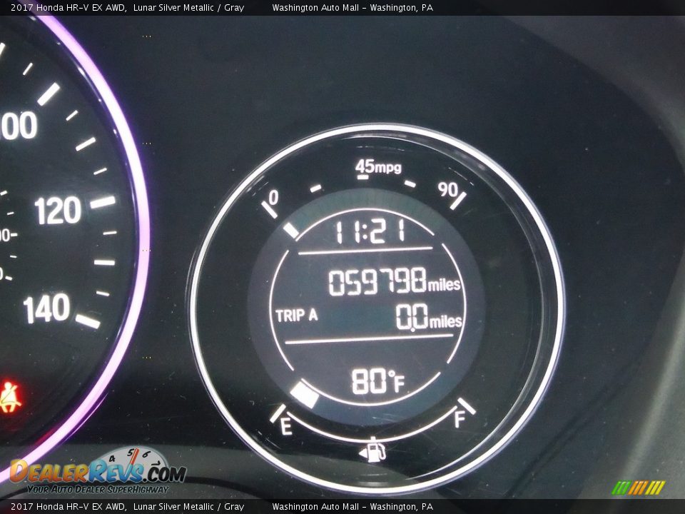 2017 Honda HR-V EX AWD Lunar Silver Metallic / Gray Photo #28