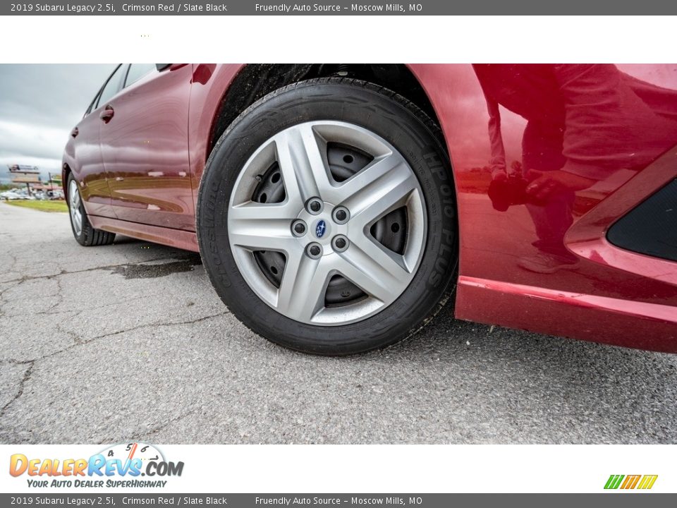 2019 Subaru Legacy 2.5i Crimson Red / Slate Black Photo #2