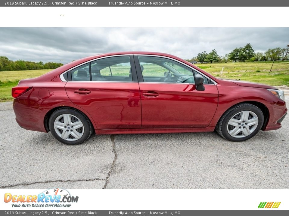 2019 Subaru Legacy 2.5i Crimson Red / Slate Black Photo #3