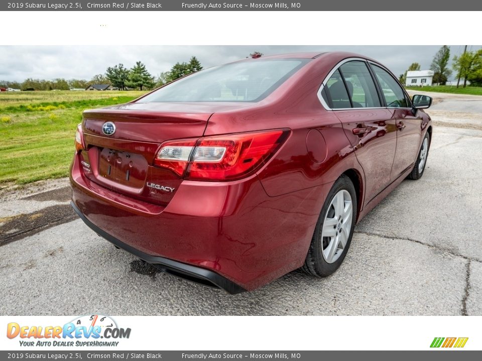 2019 Subaru Legacy 2.5i Crimson Red / Slate Black Photo #4