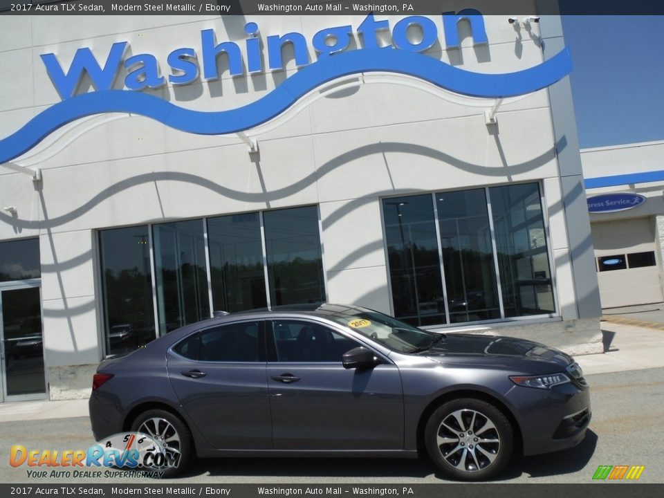 2017 Acura TLX Sedan Modern Steel Metallic / Ebony Photo #2