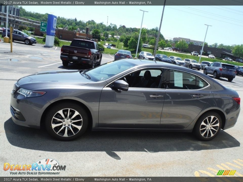 2017 Acura TLX Sedan Modern Steel Metallic / Ebony Photo #7