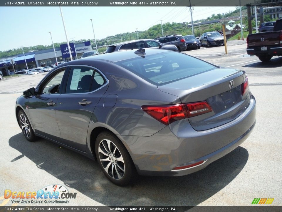 2017 Acura TLX Sedan Modern Steel Metallic / Ebony Photo #8