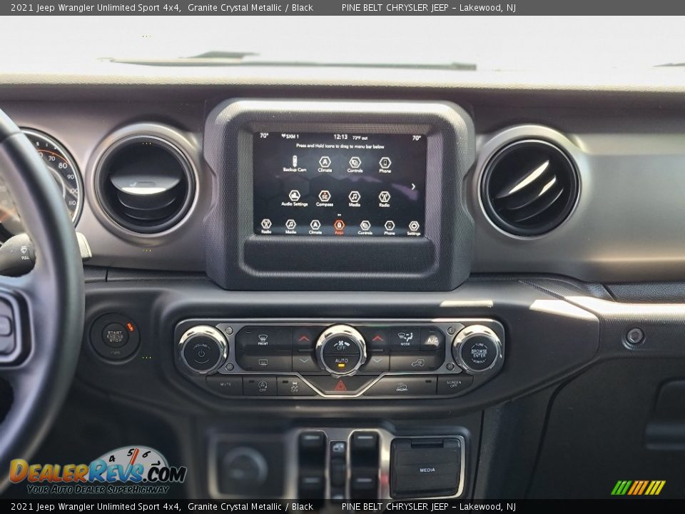 2021 Jeep Wrangler Unlimited Sport 4x4 Granite Crystal Metallic / Black Photo #4