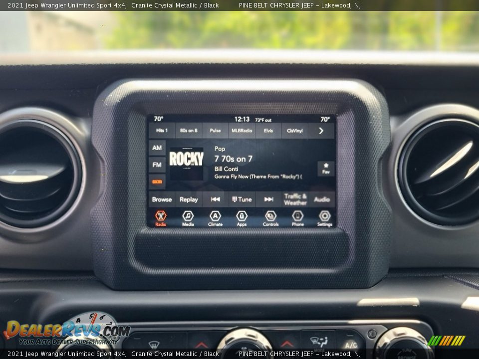 2021 Jeep Wrangler Unlimited Sport 4x4 Granite Crystal Metallic / Black Photo #6