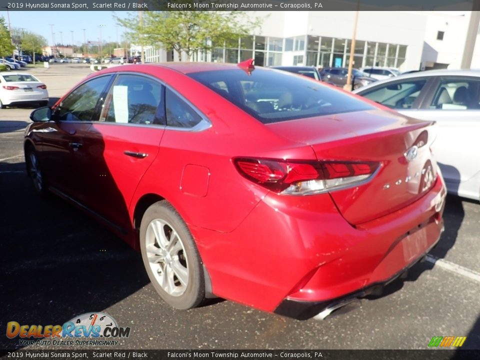 2019 Hyundai Sonata Sport Scarlet Red / Black Photo #2