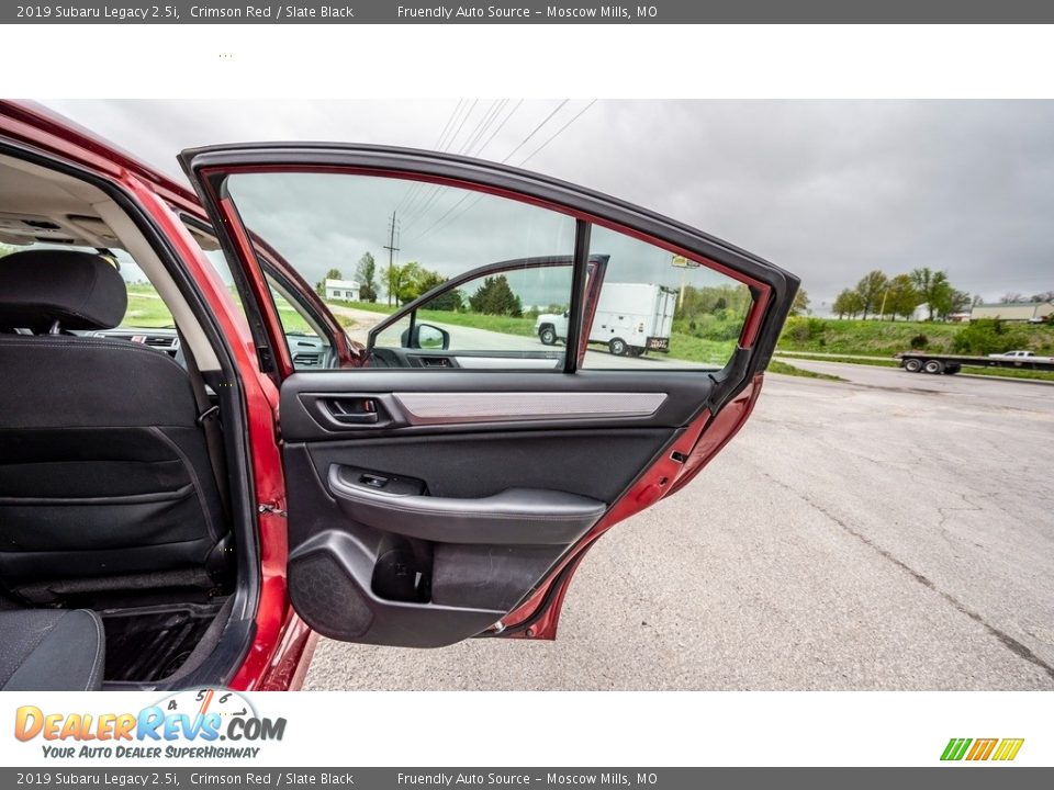 2019 Subaru Legacy 2.5i Crimson Red / Slate Black Photo #25