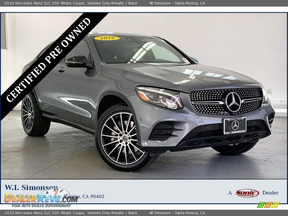 2019 Mercedes-Benz GLC 300 4Matic Coupe Selenite Grey Metallic / Black Photo #1