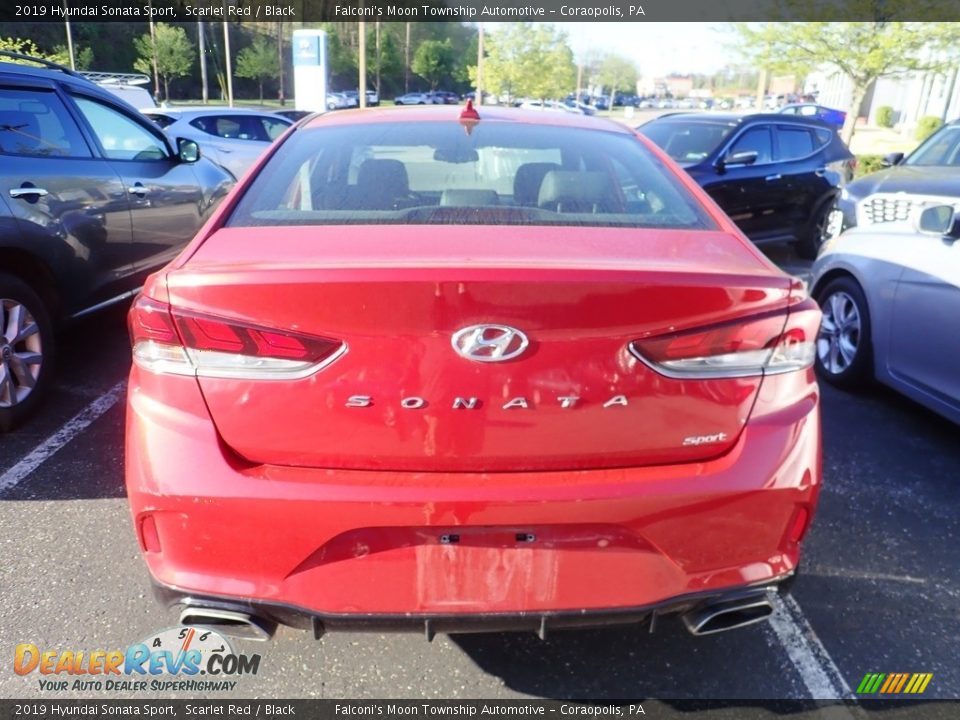 2019 Hyundai Sonata Sport Scarlet Red / Black Photo #3