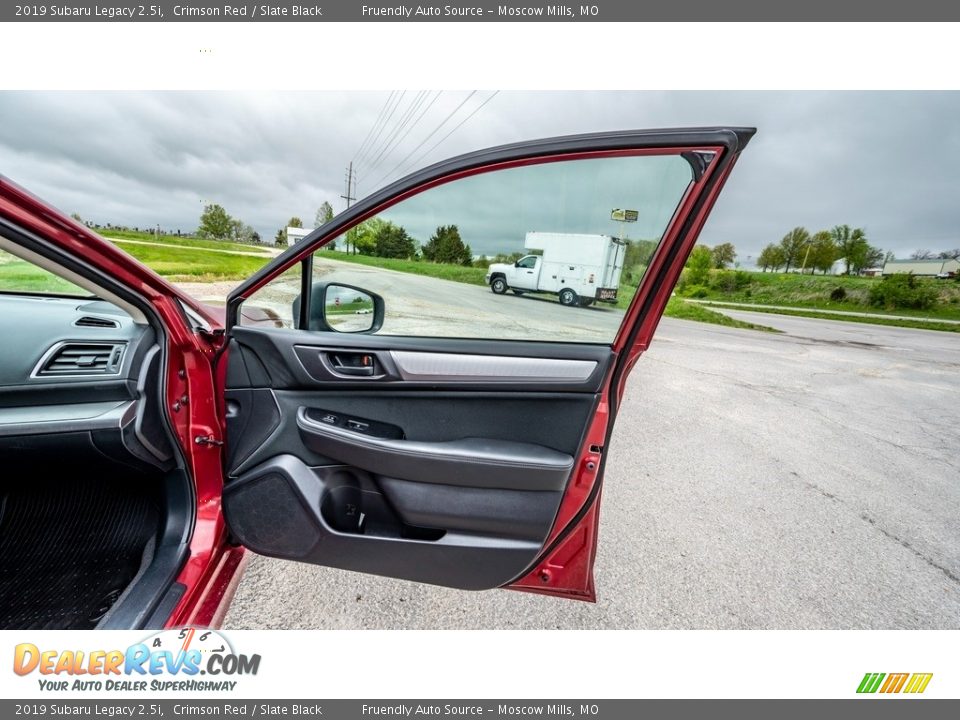 2019 Subaru Legacy 2.5i Crimson Red / Slate Black Photo #26