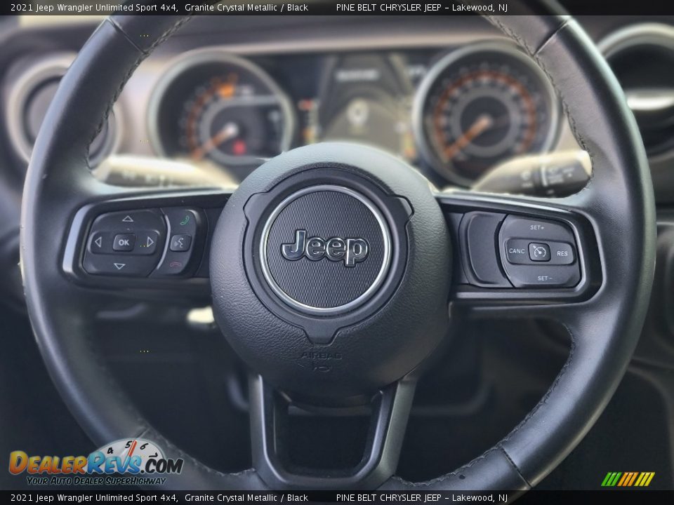 2021 Jeep Wrangler Unlimited Sport 4x4 Granite Crystal Metallic / Black Photo #12