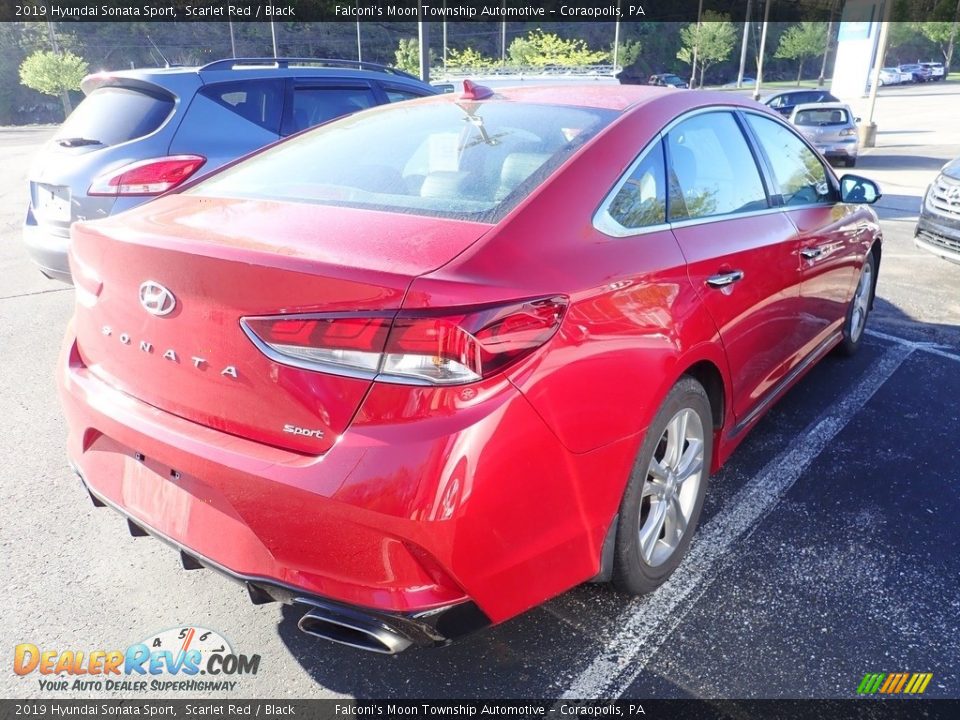 2019 Hyundai Sonata Sport Scarlet Red / Black Photo #4